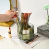 Light luxury makeup brush storage bucket, eyebrow pencil comb storage bucket, dressing table desktop, lipstick storage box, cosmetic pen holder Application Scenario